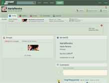 Tablet Screenshot of mariapereira.deviantart.com