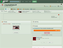 Tablet Screenshot of crazymadhatterxp.deviantart.com