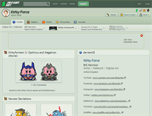 Tablet Screenshot of kirby-force.deviantart.com