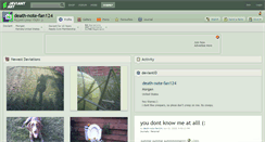 Desktop Screenshot of death-note-fan124.deviantart.com