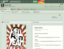 Tablet Screenshot of hemi-427.deviantart.com