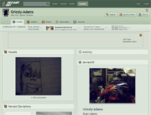 Tablet Screenshot of grizzly-adams.deviantart.com