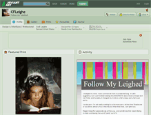 Tablet Screenshot of cfleighe.deviantart.com