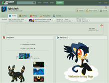 Tablet Screenshot of lightclash.deviantart.com