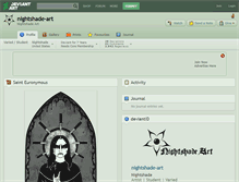 Tablet Screenshot of nightshade-art.deviantart.com