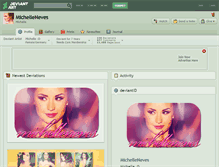 Tablet Screenshot of michelleneves.deviantart.com