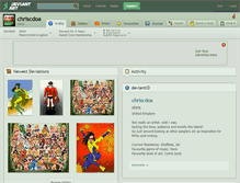 Tablet Screenshot of chriscdoa.deviantart.com