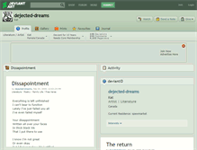 Tablet Screenshot of dejected-dreams.deviantart.com
