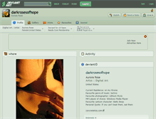 Tablet Screenshot of darkrosesofhope.deviantart.com