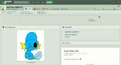 Desktop Screenshot of leaf-the-rabbit14.deviantart.com