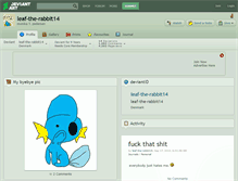 Tablet Screenshot of leaf-the-rabbit14.deviantart.com