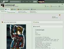 Tablet Screenshot of lostindarklight.deviantart.com