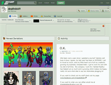 Tablet Screenshot of death6669.deviantart.com