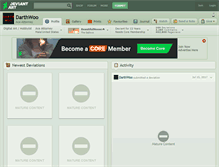 Tablet Screenshot of darthwoo.deviantart.com