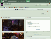 Tablet Screenshot of hollyshiftwell.deviantart.com