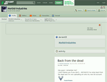 Tablet Screenshot of morbid-industries.deviantart.com