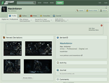 Tablet Screenshot of maxantonov.deviantart.com