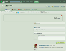 Tablet Screenshot of pixel-pizza.deviantart.com