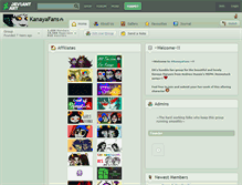 Tablet Screenshot of kanayafans.deviantart.com