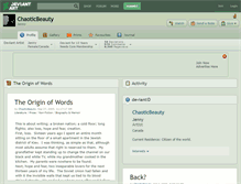 Tablet Screenshot of chaoticbeauty.deviantart.com