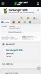 Mobile Screenshot of darkangel1408.deviantart.com