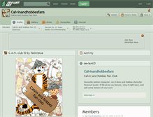 Tablet Screenshot of calvinandhobbesfans.deviantart.com