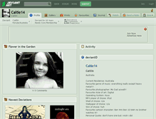 Tablet Screenshot of caitie14.deviantart.com