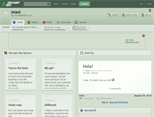 Tablet Screenshot of letack.deviantart.com