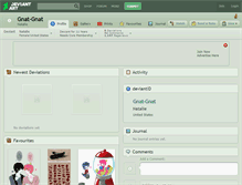 Tablet Screenshot of gnat-gnat.deviantart.com