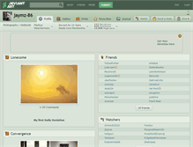 Tablet Screenshot of jaymz-86.deviantart.com