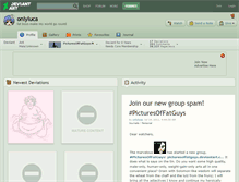 Tablet Screenshot of onlyluca.deviantart.com