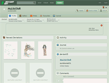 Tablet Screenshot of multicolor.deviantart.com