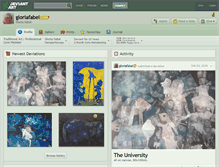 Tablet Screenshot of gloriafabel.deviantart.com