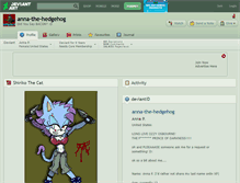 Tablet Screenshot of anna-the-hedgehog.deviantart.com