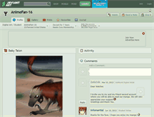 Tablet Screenshot of animefan-16.deviantart.com
