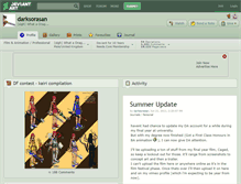 Tablet Screenshot of darksorasan.deviantart.com