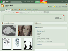 Tablet Screenshot of hectordevil.deviantart.com