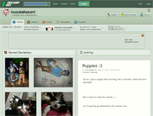 Tablet Screenshot of inuzukakazumi.deviantart.com