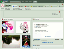 Tablet Screenshot of pikaringo.deviantart.com