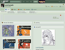 Tablet Screenshot of lord-zymeth.deviantart.com