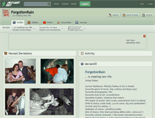 Tablet Screenshot of forgottenrain.deviantart.com