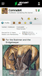 Mobile Screenshot of comradek.deviantart.com