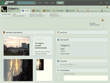 Tablet Screenshot of ch0pst1x.deviantart.com