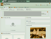 Tablet Screenshot of klawfantasy.deviantart.com