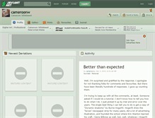Tablet Screenshot of cameroonw.deviantart.com