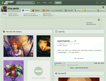 Tablet Screenshot of kisa-yanto.deviantart.com