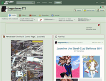 Tablet Screenshot of dragontamer272.deviantart.com