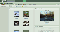 Desktop Screenshot of model-horses.deviantart.com
