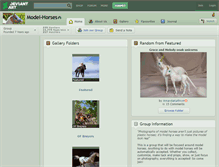 Tablet Screenshot of model-horses.deviantart.com