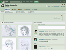 Tablet Screenshot of captainjacqueline.deviantart.com